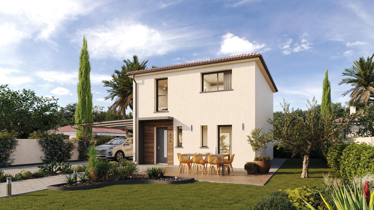Maison Isalie version sud, maison moderne et contemporaine Mikit