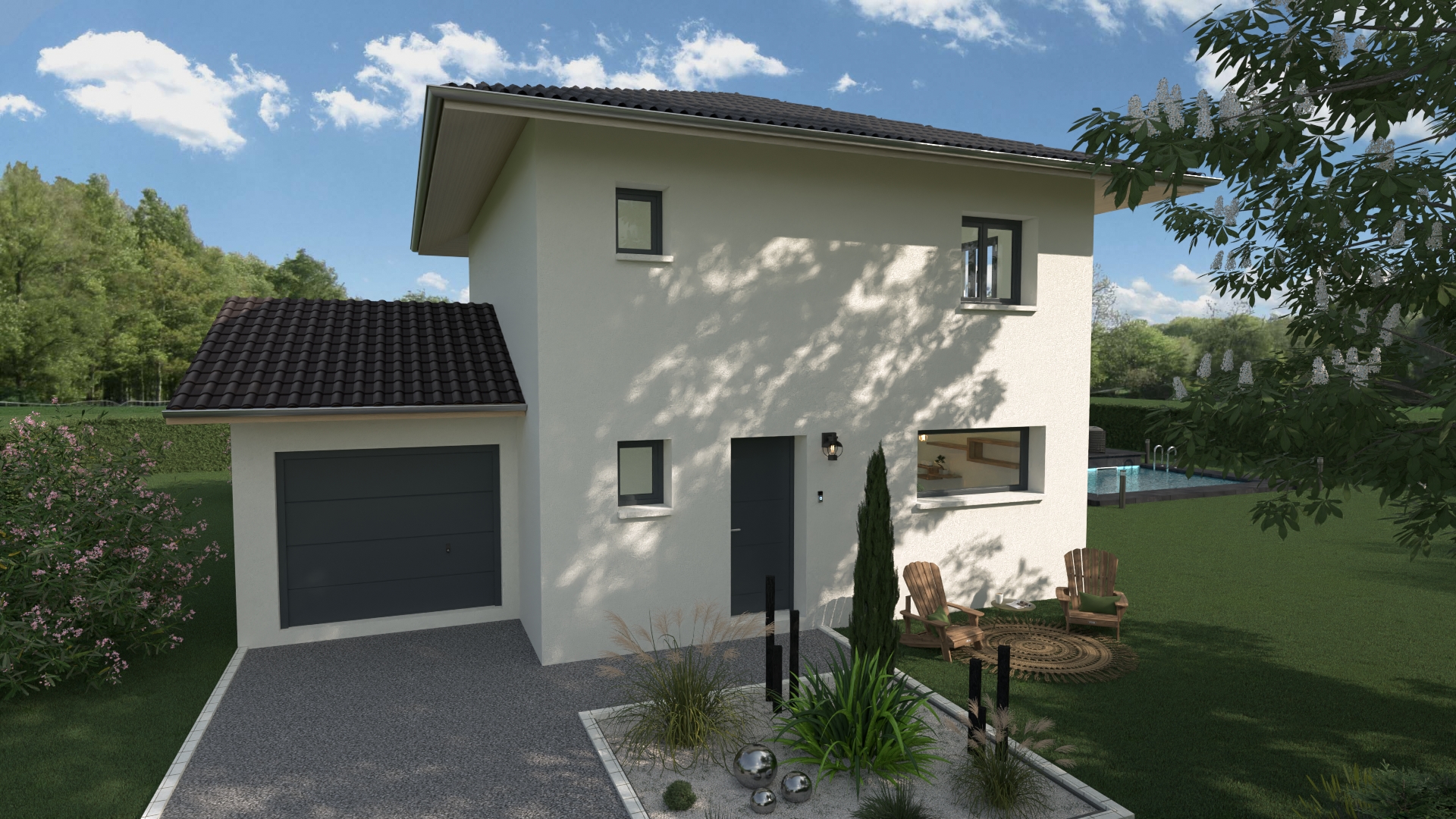 Maison à étage à PERS JUSSY