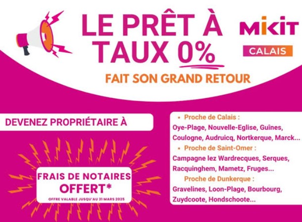 RETOUR DU PRET A TAUX ZERO !