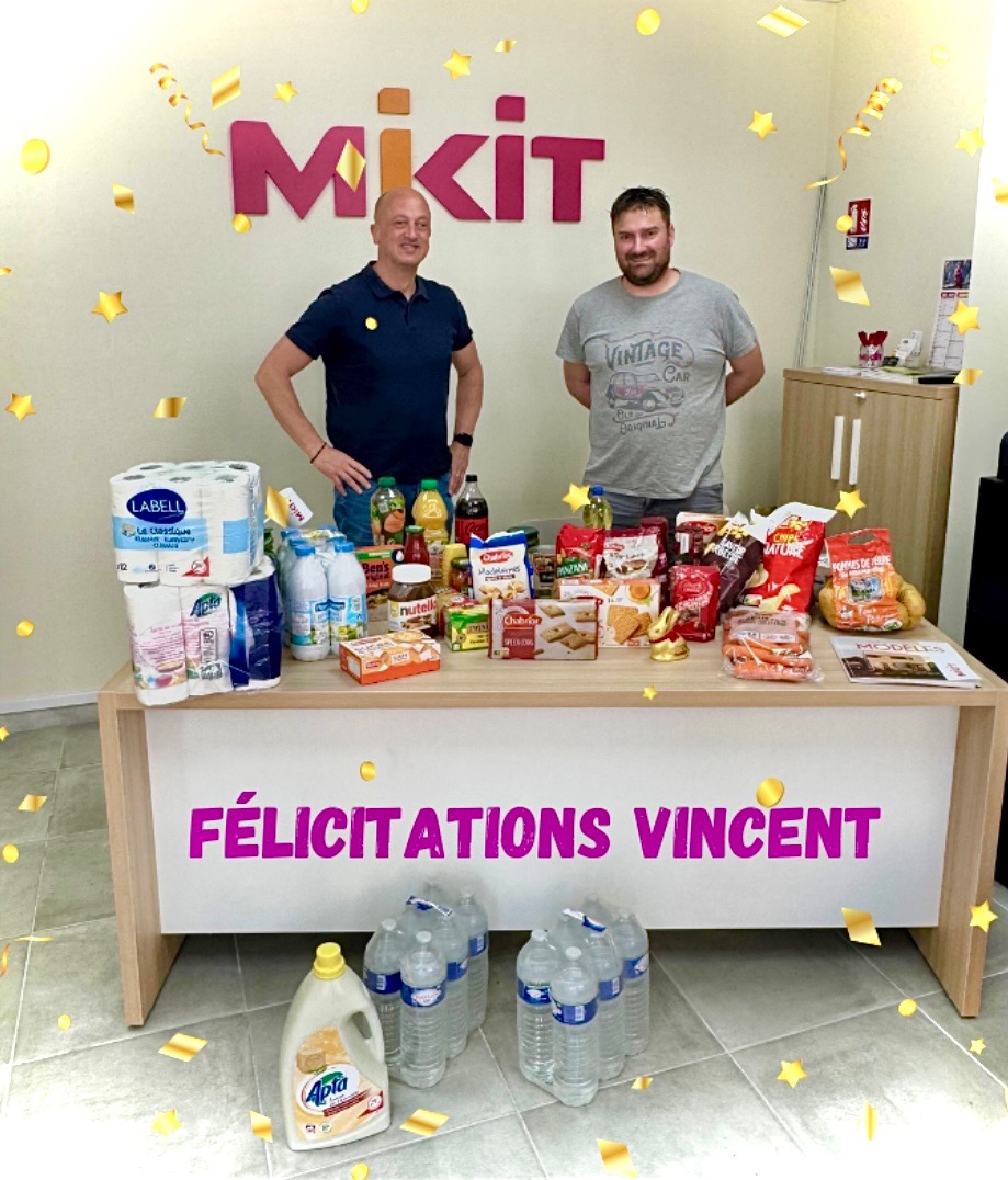 Bravo à Vincent, qui a gagné le caddie lors de notre jeu concours à l'Intermarché de Lisieux le samedi 5 Avril
