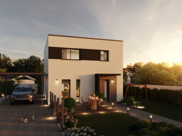 Maison toit plat : construction moderne et esthétique et fonctionnelle