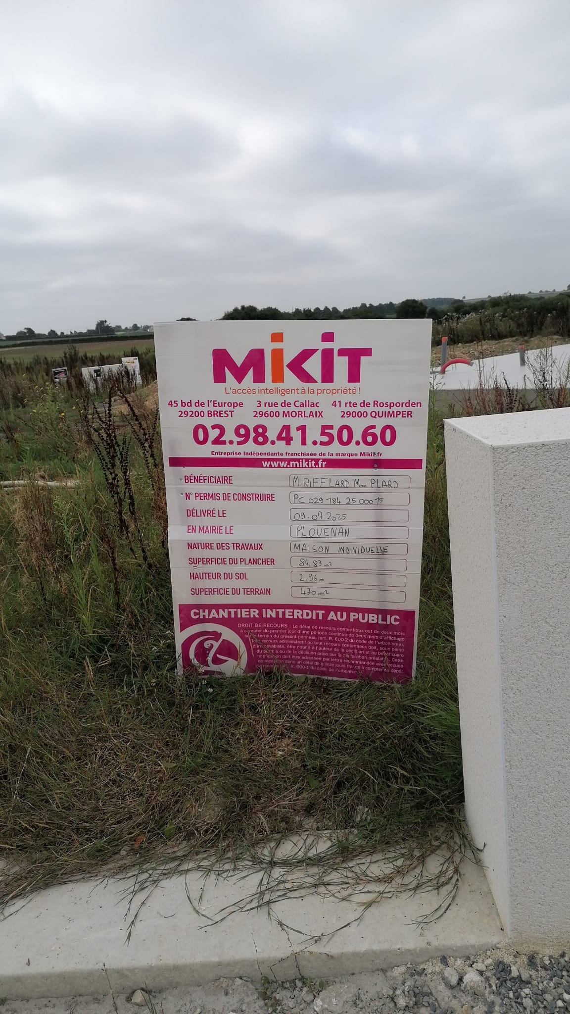 Projet Rifflard  Plard à Plouenan
