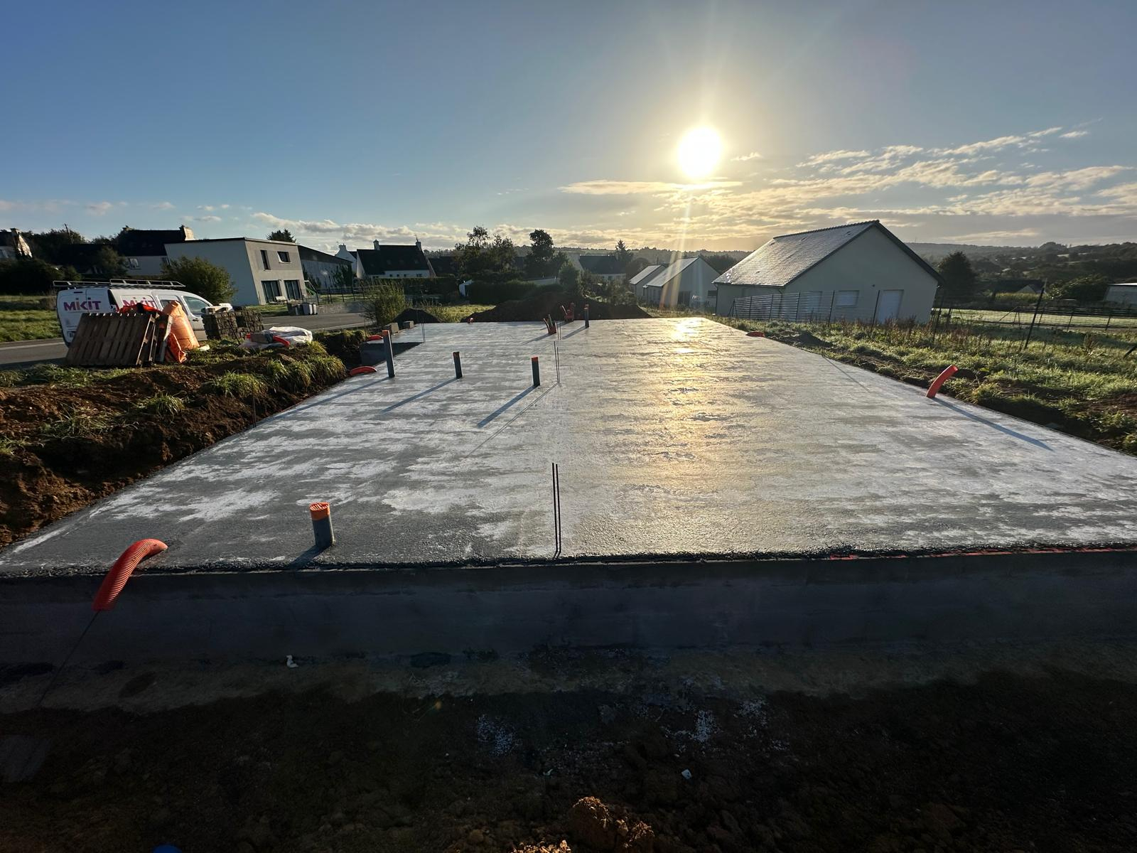 Démarrage de chantier à Dinéault