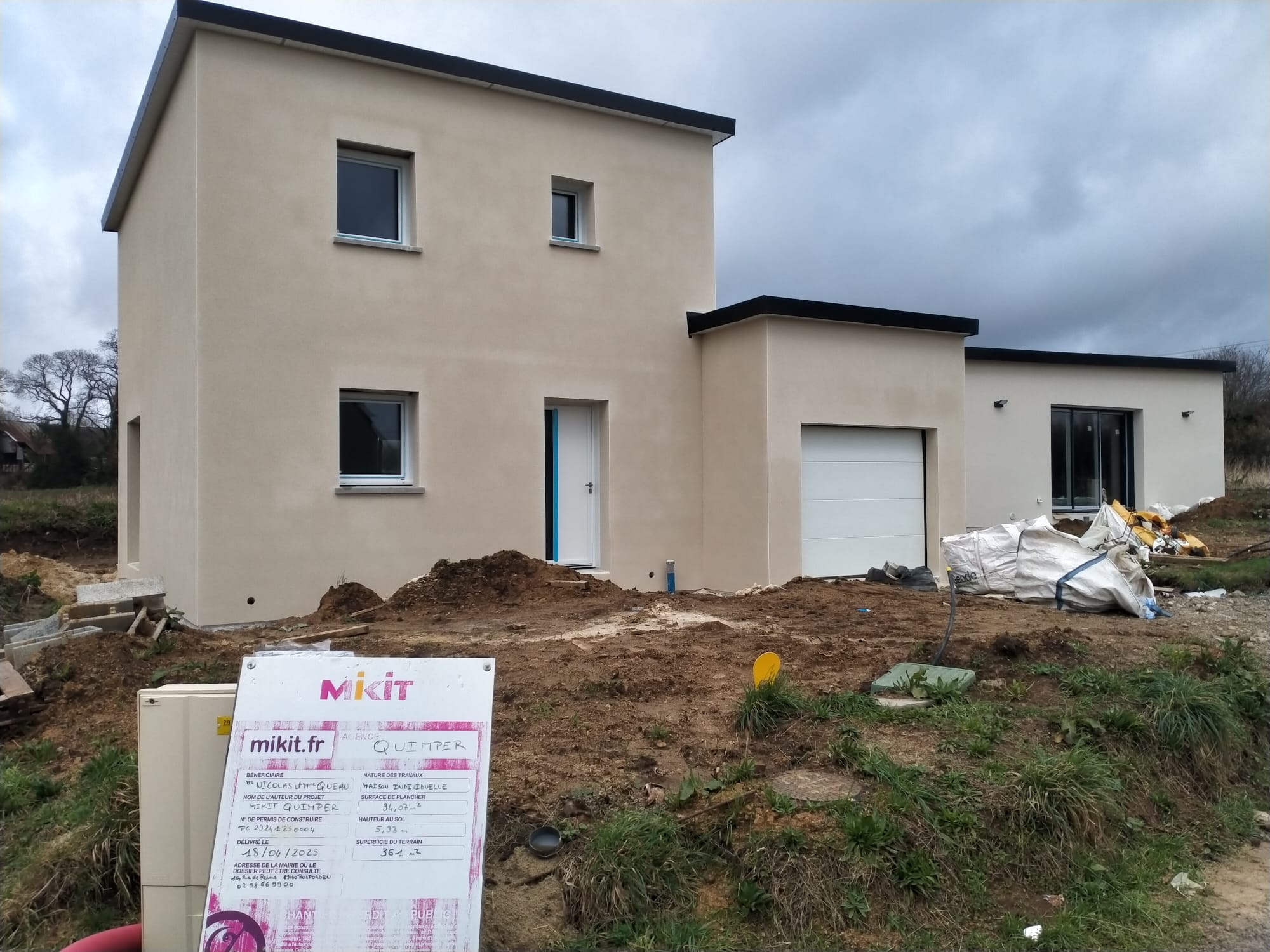 d&eacute;marrage chantier A ROSPORDEN