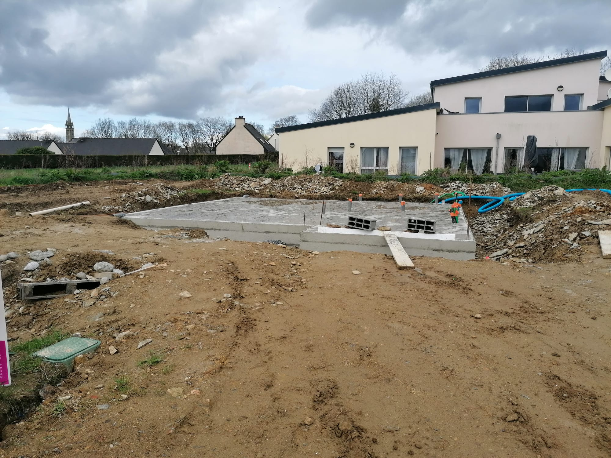 AVANCEMENT DU CHANTIER A PLOUENAN