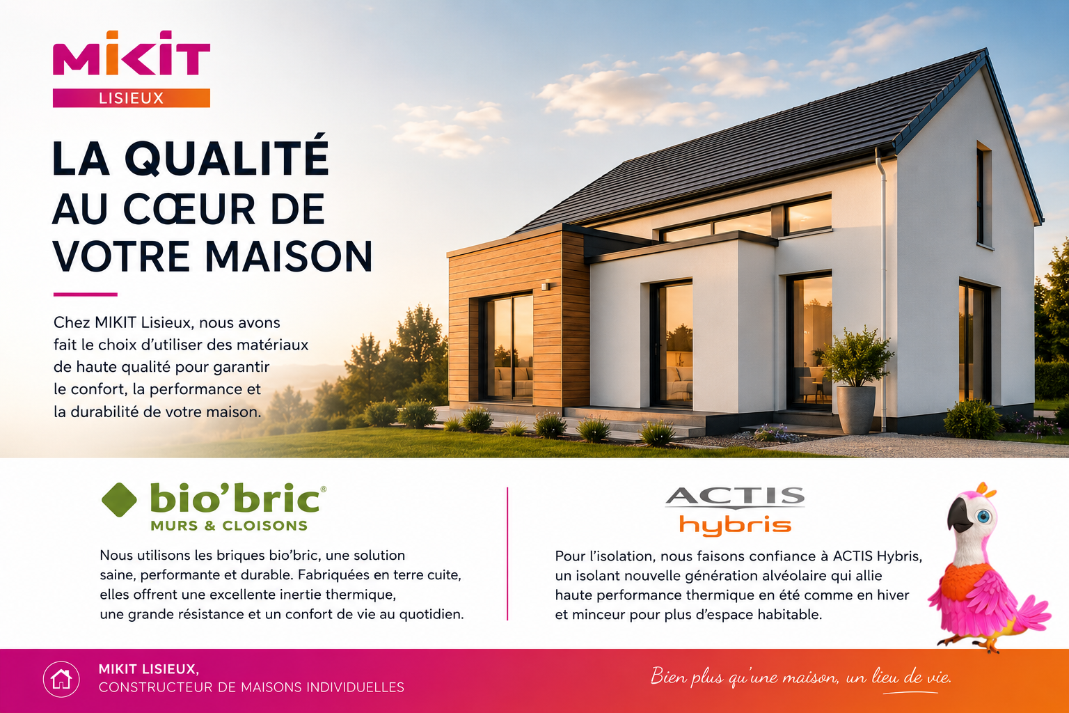 Qualit&eacute; des mat&eacute;riaux utilis&eacute;e dans nos constructions