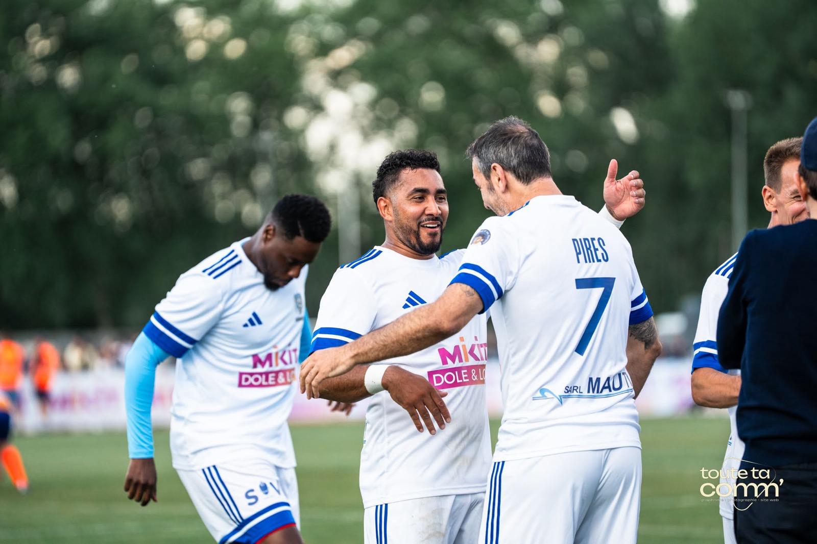 Nicolas Dufour MIKIT Djibril Ciss&eacute; match caritatif Ma&euml;l th&eacute;rapies Dole