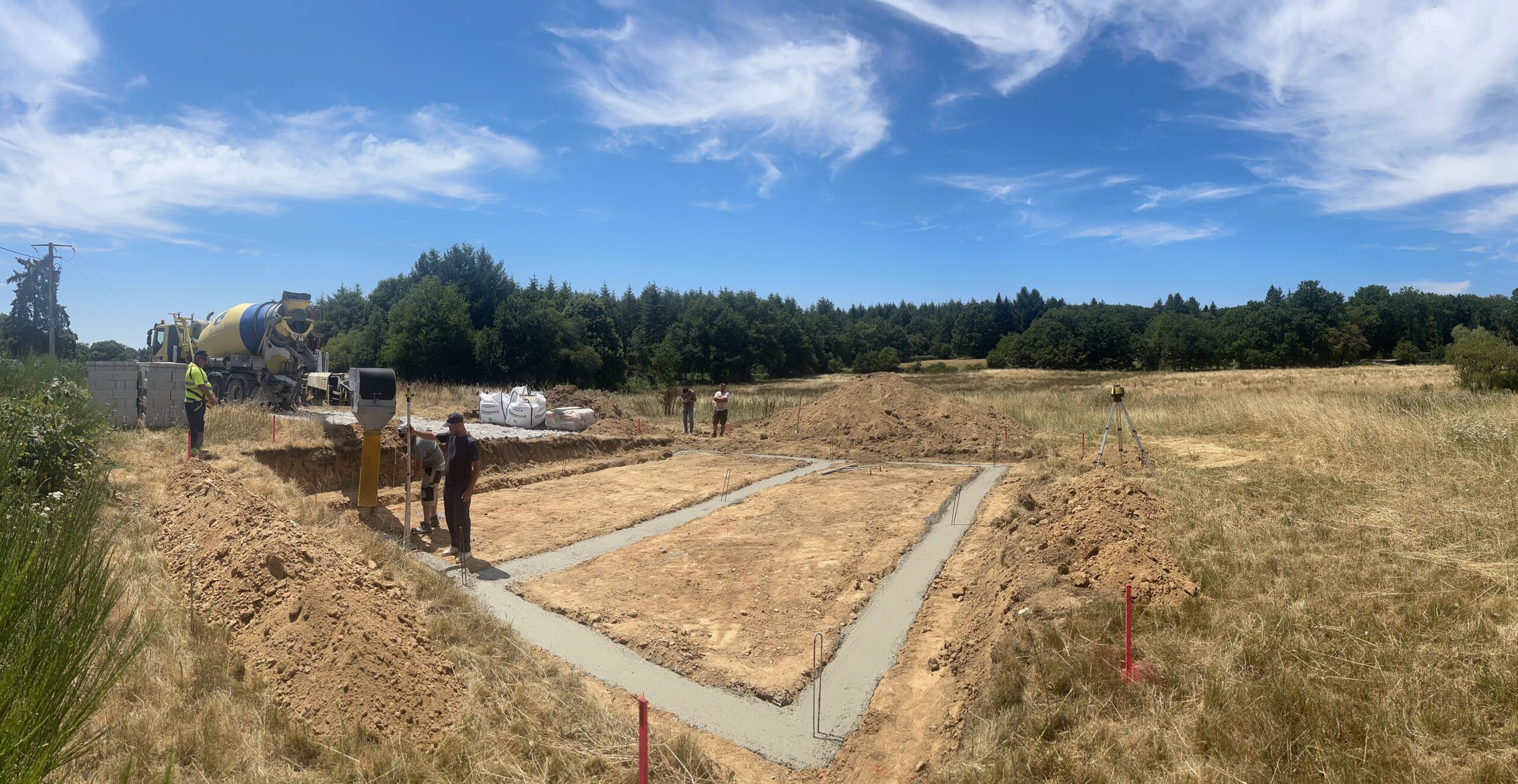 Maison 3 chambres à Saint-Just-le-Martel : ouverture de chantier pour une nouvelle construction