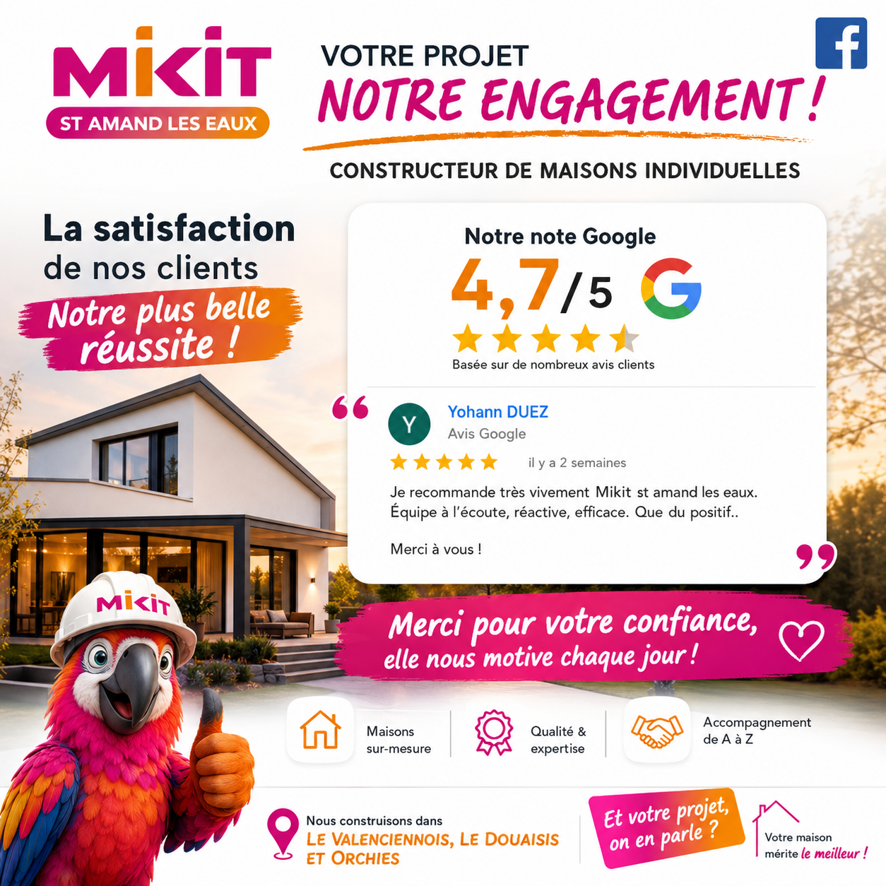 Pourquoi les avis Google sont essentiels pour choisir votre constructeur de maison individuelle à Saint-Amand-les-Eaux