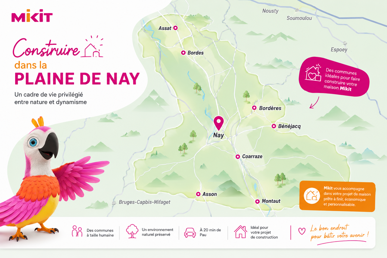 Construire sa maison dans la plaine de Nay : pourquoi choisir ce secteur ?