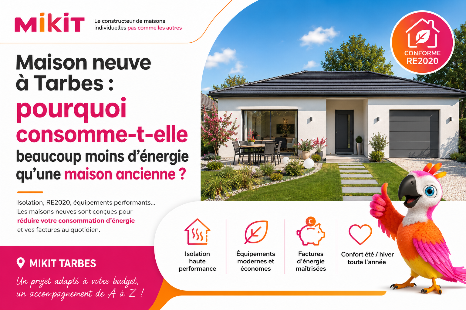 Maison neuve à Tarbes : pourquoi consomme-t-elle beaucoup moins d'énergie qu'une maison ancienne ?