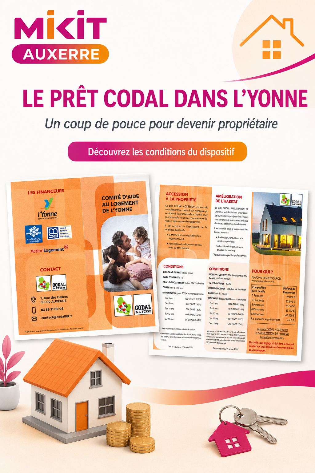 Le Prêt CODAL dans l'Yonne (89)