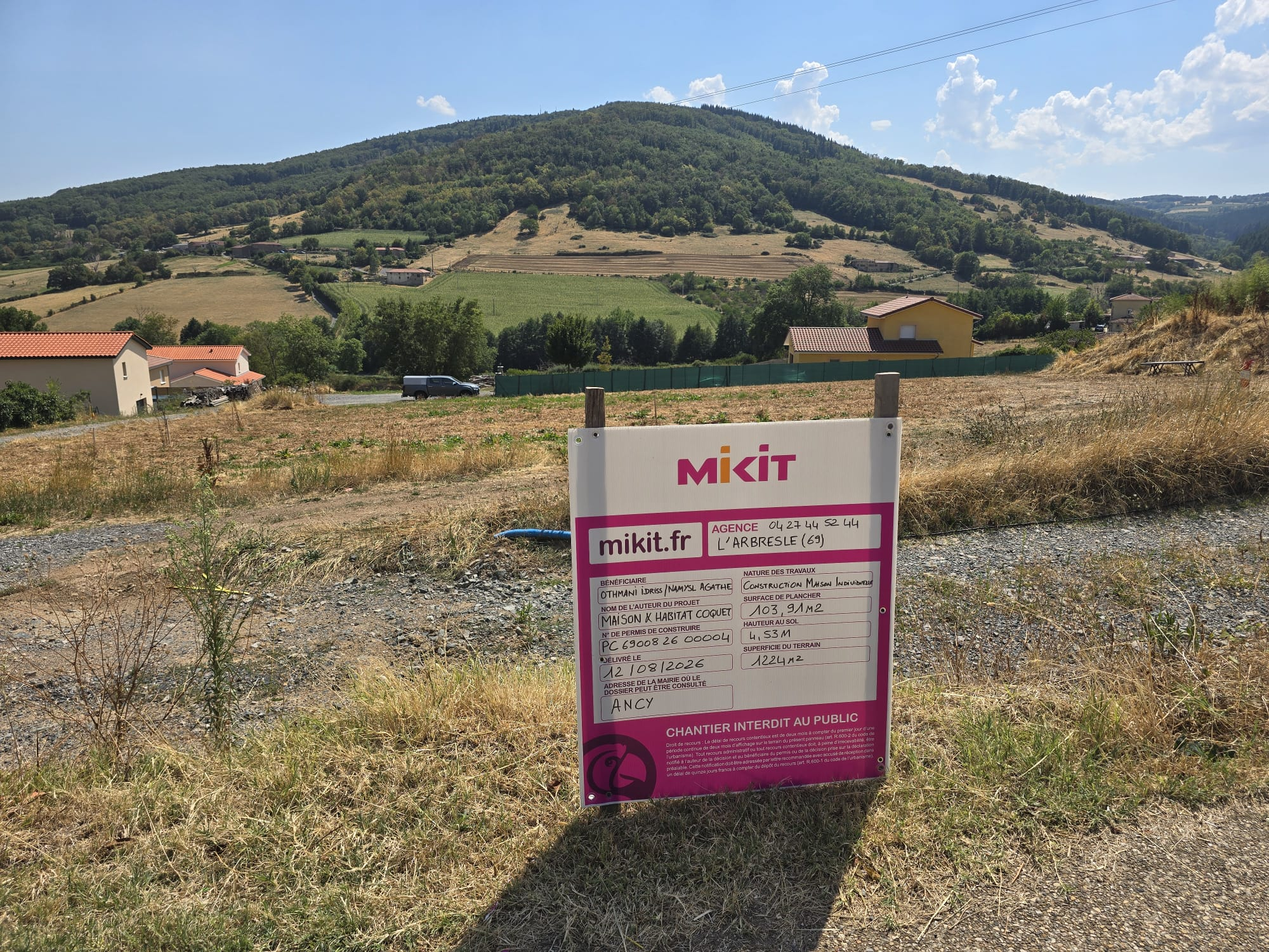 Permis de Construire obtenu pour Agathe et Idriss