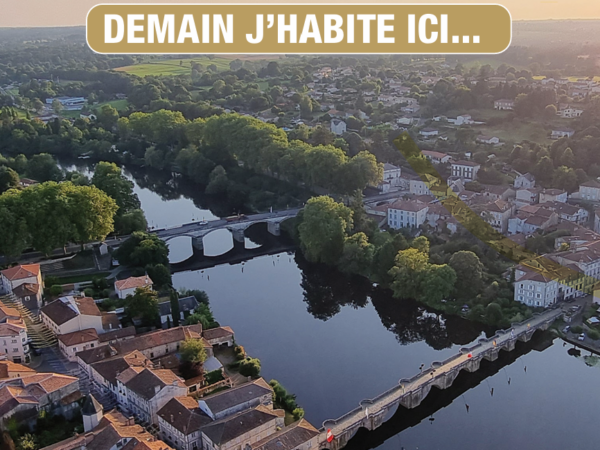 Terrain à vendre Confolens : lotissement viabilisé et maison neuve