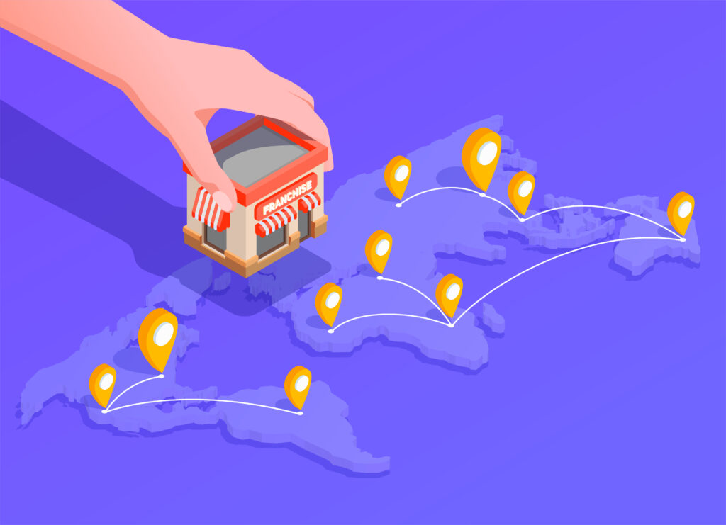 Franchisé en formation lors de l'intégration à un réseau