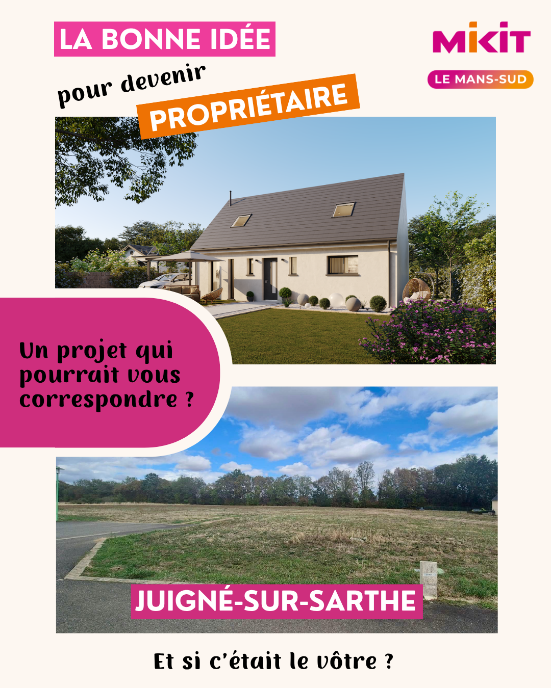 Juigné-sur-Sarthe : et si c'était vous nos premiers clients à y construire ?