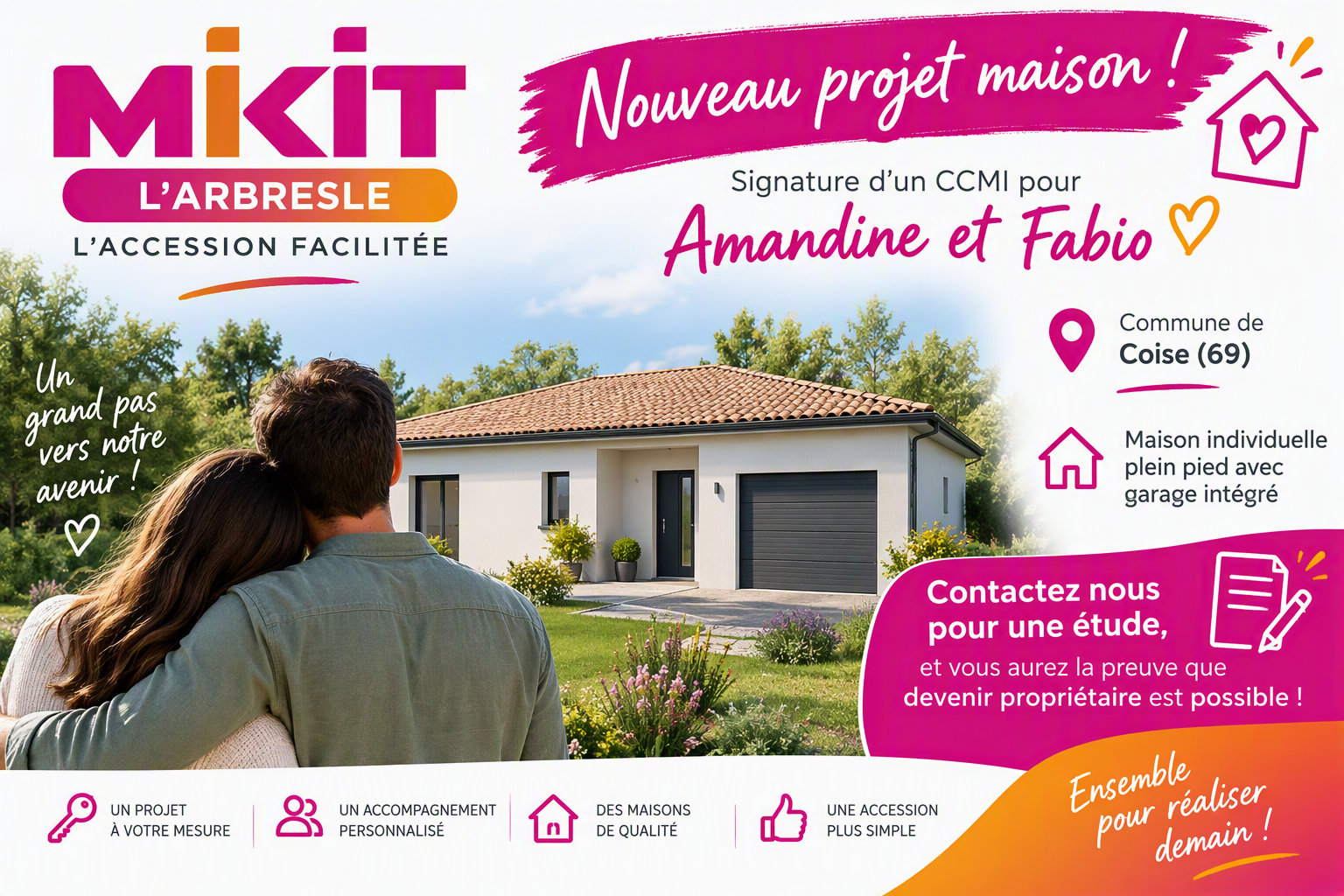 Construction de maison à Coise : le projet d’Amandine et Fabio