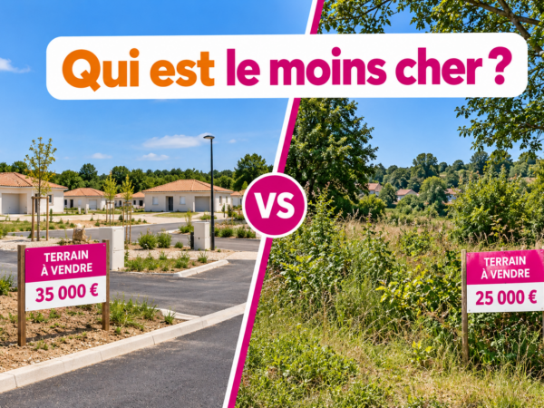 Terrain en lotissement ou terrain diffus en Charente : comparez prix, viabilisation, assainissement et sol.